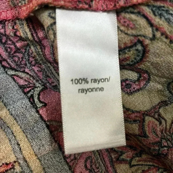 Maurices Paisley High Low Midi Dress Medium - Picture 8 of 9